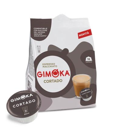 Gimoka Gimoka - Compatible capsules Nescaf Dolce Gusto Gusto Cortado - 4 boxes of 16 capsules - 64 capsules