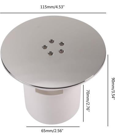 Shower Drain Cover Shower Plughole Cover Shower Drain Cover Replacement Shower Trap Cover FastFlow Shower Plug Plastic Shower Waste Drain Cap Tube - Buy Online on GoSupps.com