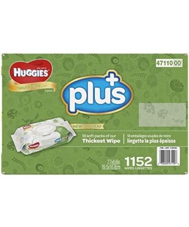 Huggies Natural Care Plus Baby Wipes 1 152 ct - Hypoallergenic with Aloe & Vitamin E - Fragrance-Free & Alcohol-Free - Buy Online on GoSupps.com