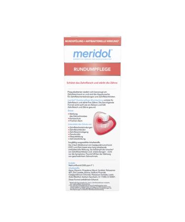 Meridol Mouth Rinse 400ml - Antibacterial Gum Protection Strengthens Teeth & Refreshes Breath - Alcohol-Free (Pack of 3) - Buy Online on GoSupps.com