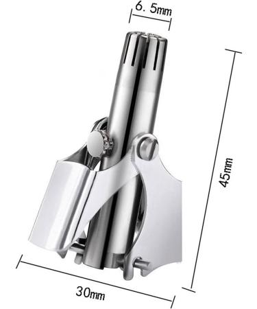 Premium Stainless Steel Nose Hair Trimmer - Portable & Washable Manual Razor for Effortless Grooming - Buy Online on GoSupps.com
