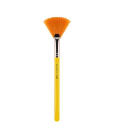 Bdellium Tools Professional Makeup Brush - Studio Series 388 Spa Fan - With Soft Synthetic Fibers For Applying Masks (Yellow 1pc)