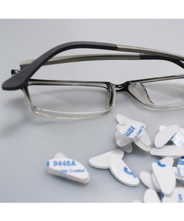 Jitnga 12 Pairs Glue D-Shaped Nose Pads - Non-Slip Soft Silicone Self-Adhesive for Glasses & Sunglasses - 19mm Transparent - Buy Online on GoSupps.com