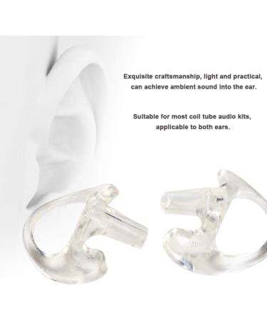 Soft & Comfortable Transparent Gel Ear Replacement for Coil Tube Audio Kits - Medium Size | Shop Now - Buy Online on GoSupps.com