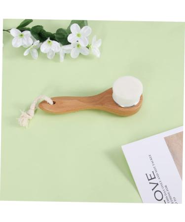 Didiseaon 1pc Skin Cleaning Scrub Brush Cleansing Brush Soft Bristle Brush Skin Cleanser Long Handle Facial Brush Cleaning Brush Facial Exfoliation Brush Wooden Beech The Face - Buy Online on GoSupps.com