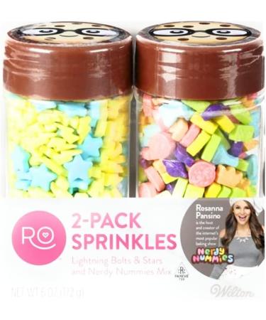 RO 2pk Sprinkle Set Lightning Bolts & Stars and Nerdy Nummies Mix Net Wt 6 OZ (172 g) - Buy Online on GoSupps.com