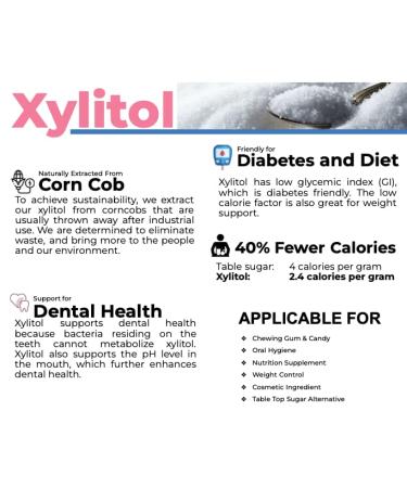Healtang Xylitol Natural Sweetener 1.1 lbs - Keto Friendly Sugar Substitute for Baking & Coffee - Buy Online on GoSupps.com
