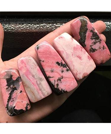 100g Natural Polished Rose Quartz Gravel Rhodonite Tumbled Stone for Decoration