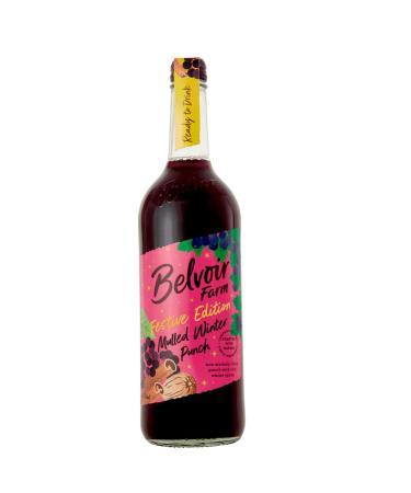 Belvoir Farm Festive Edition Mulled Winter Punch - Real Fruit Juices with Cinnamon Cloves & Nutmeg Spices | 100% Natural Ingredients | Suitable for Vegetarians & Vegans - 6 x 750ml Bottles 6 x 750ml Festive Edition Mulled Winter Punch