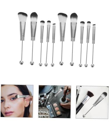 Beavorty Foundation Brush 2 Sets Metal Handle Makeup Brush Eye Shadow Eyeshadow Eyebrow Brush Eye Makeup Brush Concealer Brush Blush Brush Loose Powder Brush Beaded Paint Stainless Steel - Buy Online on GoSupps.com