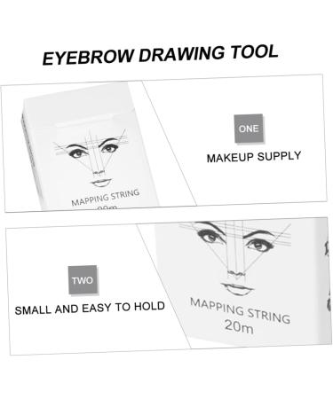 Housoutil 1box Salon Locating Drawing Ruler Mapping Ink Auxiliary Supplies Rulers Practical Makeup 6x4.5cm White - Buy Online on GoSupps.com