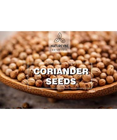Naturevibe Botanicals Organic Coriander Seeds 1lb - Raw, Gluten-Free & Non-GMO - Adds Flavor - Pack of 1 - Buy Online on GoSupps.com