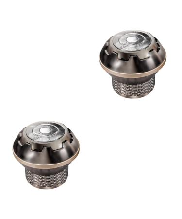 minkissy 2 Sets Baldhead Suite Household Stainless Steel Man