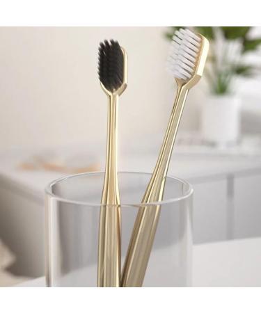 AD-BCRBgen 2/1 Deluxe Soft Bristle Toothbrush for Men - Black Gold Adult Toothbrush Care - Buy Online on GoSupps.com