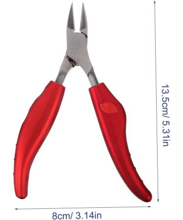 MERRYHAPY Hawk Mouth Pliers Toenail Clipper Nail Pedicure Thick Nail Clipper Nail para Manicure Heavy Cutting 430 Stainless Steel Red Tool - Buy Online on GoSupps.com