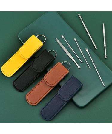 6Pcs Stainless Steel Ear Wax Remover Set - Blue - Buy Online on GoSupps.com