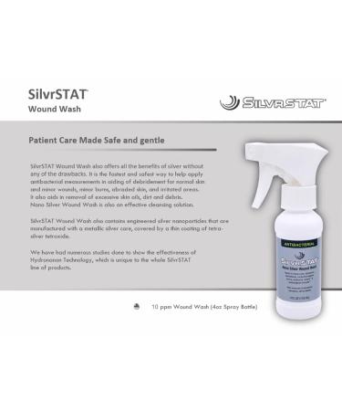 Nano Silver Wound Wash Sprayer | Effective Debridement & Fine Mist Spray | 4 fl oz | International Shipping Available - Buy Online on GoSupps.com