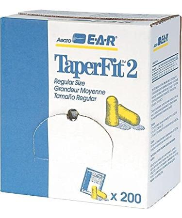 3M E-A-R TaperFit 2 Earplugs - Uncorded Yellow Foam 200 Pairs | Best Noise Reduction for Travel & Work - Buy Online on GoSupps.com