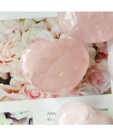 Natural Stones Rose Quartz Heart Reiki Crystal Gemstones Home Decoration - (Color: Rose Quartz Size: 40-60mm) Natural Stones and Minerals - Buy Online on GoSupps.com