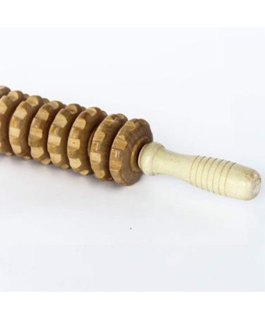 Milist Muscle Roller Tool - Wade Roller Stick for Trigger Point Massage | Wooden Fitness & Body Roll for Pain Relief & Weight Loss - Buy Online on GoSupps.com
