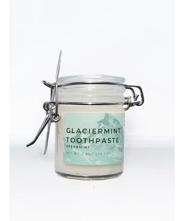 GlacierMint Toothpaste - All Natural Plastic Free Paraben Free Sulfate Free Non-Toxic Toothpaste Spearmint - Buy Online on GoSupps.com