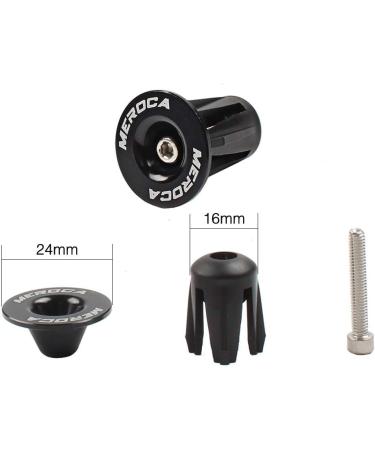 Aluminum Bike Handlebar End Plugs - Locking Bar Caps for Road & Mountain Bikes - Black - Buy Online on GoSupps.com