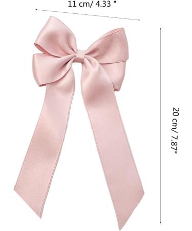 CAZSTYK Long Ribbon Bowknot Hairpin for Y2k Teens Woman Makeup Ponytail Braids Hairpin Beige - Buy Online on GoSupps.com