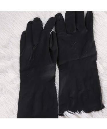 Beaupretty Professional Black Latex Gloves for Hair Intake - Reusable Handheld Salon Accessories (2 Pairs) - Buy Online on GoSupps.com