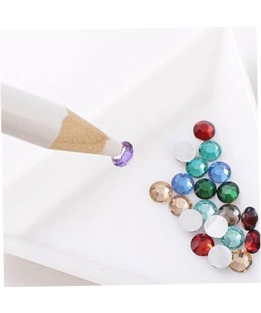 1PC Nail Art Drawing Pen Hook Flower Carving Nail Pen Rhinestones Picker Beauty Makeup Manicure Tool White. - Buy Online on GoSupps.com