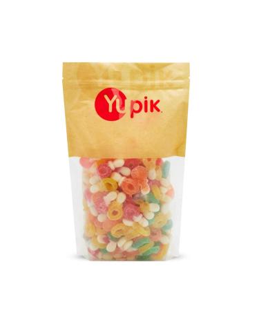 Yupik Gummy Dummies 1 kg Gluten-Free Sugary Coating Fruity Flavors Chewy Pacifier-Shaped Gummies Fun Treat Sweet Candy Delicious Snack Ideal for Gifting Holidays & Baking 1 kg (Pack of 1)