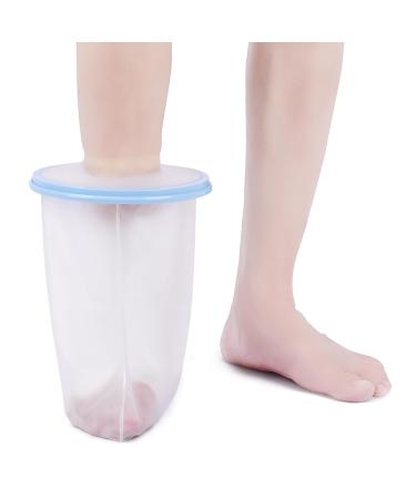 Apasiri Cast Cover Foot for Shower Reusable Waterproof Cast Protector for Adult Ankle Foot Toe 100% Watertight Seal Cast Bag Keep Your Cast Dry In The Shower