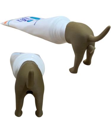 Pooping Dog Butt Toothpaste Topper Puppy Butt Toothpaste Cap Dispenser - Hilarious Gift for All Ages (Gray 3-Pack) Grey 3-Pack - Buy Online on GoSupps.com