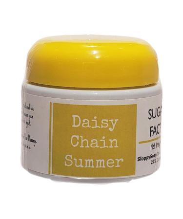 SloppySoap Daisy Chain Summer Sugar Scrub for Face & Body 6 Oz Floral Fragrance with Coconut and Olive Oils