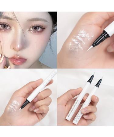 Long-Lasting Liquid Glitter Eyeliner Pen | Waterproof Diamond Eyeshadow Liner | Matte Pink & Champagne Gold Highlighter - Buy Online on GoSupps.com
