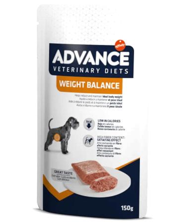 Advance Veterinary Diets Weight Balance Wet Dog Food: Multipack 8 sachets 150g