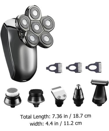 5 Sets Rechargeable Electric Shaver & Beard Trimmer - Portable Handheld Razor for Travel & Personal Care - Buy Online on GoSupps.com