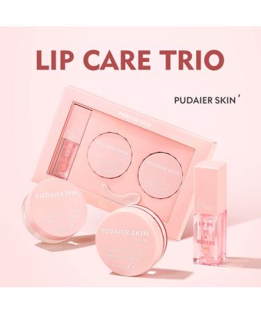 3-Piece Lip Care Kit: Hydrating Lip Glow Oil, Moisturizing Lip Mask, Exfoliating Lip Scrub - Plumping Makeup Set for Shiny, Nourishing, and Moisturized Lips - Dry Lips Treatment - Buy Online on GoSupps.com