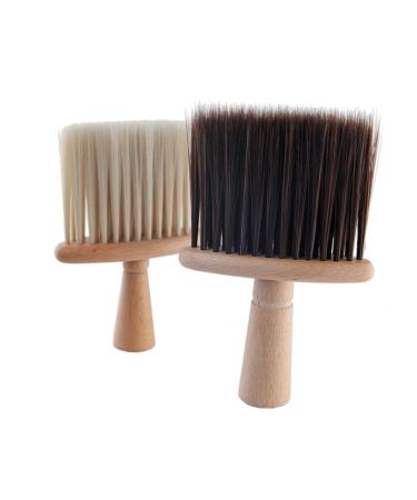 Beavorty 1stk hairdressing razor brush brushes to clean soft hair brushes for the face of the face facial salon brush shaving brush made of wooden neck styling brushes H lzern Size 1 brown