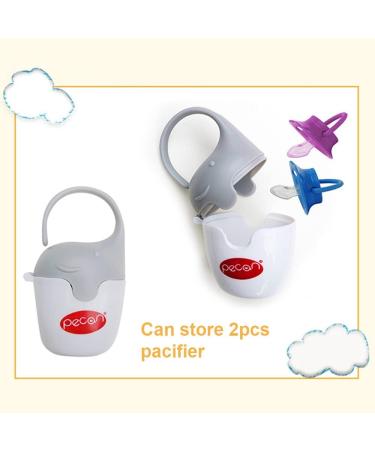 Shop Pingen Baby Pacifier Box BPA-Free Pacifier Holder Kit for Travel | 2PCs Pacifier Container - Buy Online on GoSupps.com