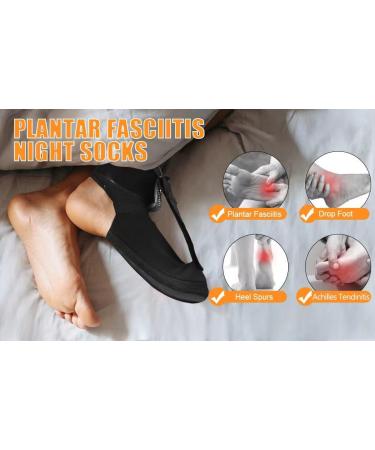 Plantar Fasciitis Night Splint Sock - Pain Relief for Achilles Tendonitis Foot Drop & Heel Pain - Medium Size - Buy Online on GoSupps.com
