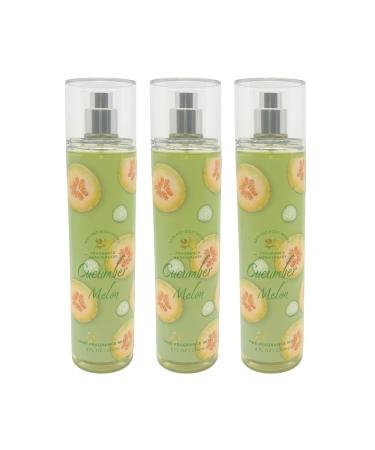 Bath & Body Works CUCUMBER MELON Fine Fragrance Mist 8 fl oz Gift Set with a Red Bow for Holiday & Gifts Pack of 3 - Limited Edition - Buy Online on GoSupps.com