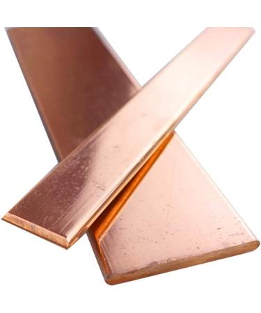Jonoisax Pure Copper Flat Bar 2PCS - T2 Cu Rectangular Copper Sheet 2mm Thick 500mm Length 12mm Width | International Shipping - Buy Online on GoSupps.com