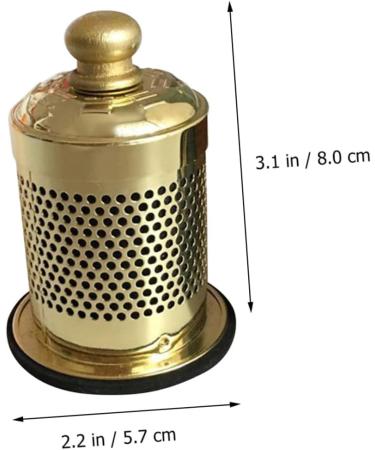 Gleavi 2 Series Moxibustion Box - Copper Golden Moxa Burner & Holder Set - Household Air Purifiers - 2pcs (8x5.7cm) for Healing & Wellness - Buy Online on GoSupps.com