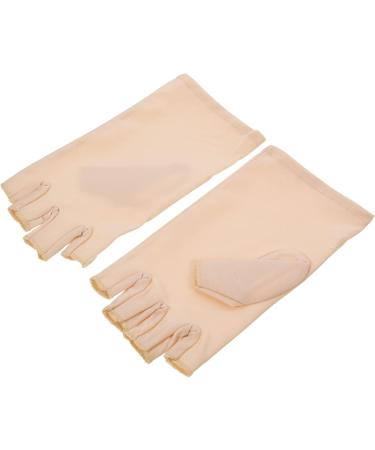 Beaupretty Anti UV Gloves Anti UV Gloves Anti Uv Gloves Uv Protection Gloves Uv Fingerless Sun Gloves Summer Outdoor Gloves Uv Glove for Gel Nail Lamp Beige - Buy Online on GoSupps.com
