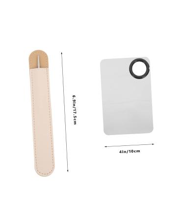 FRCOLOR 2 Sets Stainless Steel Makeup Spatula & Palette - Korean Nail Art Tray for Foundation & Lipstick Mixing (17.5x10cm - Buy Online on GoSupps.com