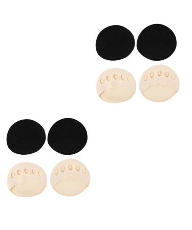 NOLITOY 4 Pairs Forefoot Pad Shoe Front Boots High Heel Pads High Heel Inserts for Women High Heel Insoles High Heel Cushions Insoles for Heels Mens Ladies Feet Summer Socks Women's Cotton
