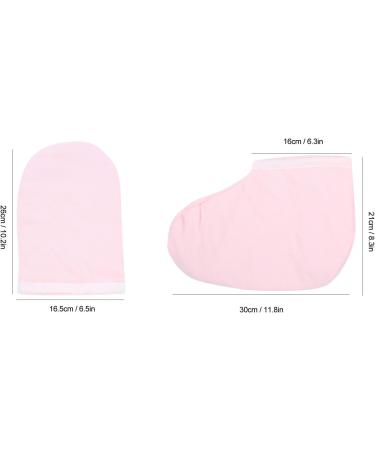 Gants de th rapie la cire de paraffine ensemble de chaussons couvre-pieds et mains isol s doux pour Spa usage domestique en Polyester rose - Buy Online on GoSupps.com