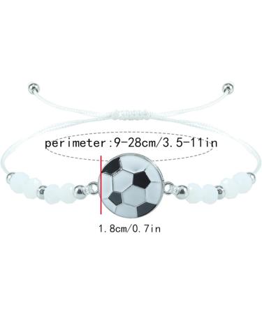 Oralgos Sporty Football Friendship Bracelet - Popular Cartoon Bangle & Wax Rope Alloy Wrist Chain for Men & Women - Buy Online on GoSupps.com