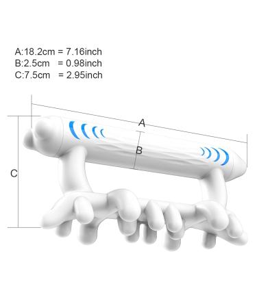 Fascia Massager: Natural Myofascial Relaxation & Tension Relief for Neck Shoulders & Calves - International Shipping Available - Buy Online on GoSupps.com