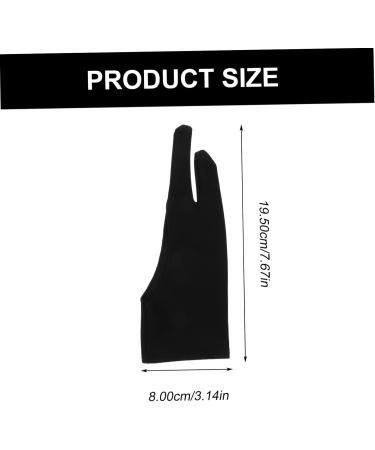 KALLORY 4pcs 2 Painting Gloves Fingerless Reduce Friction Man Black 17.5X7.8X0.2CM - Buy Online on GoSupps.com